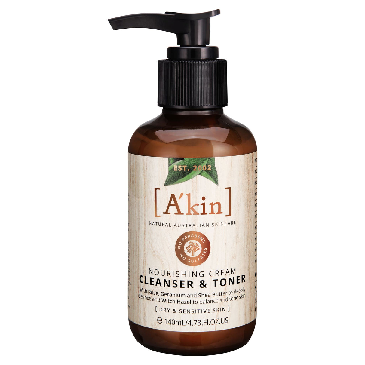 A'kin / Akin Nourishing Cream Cleanser & Toner 140ml