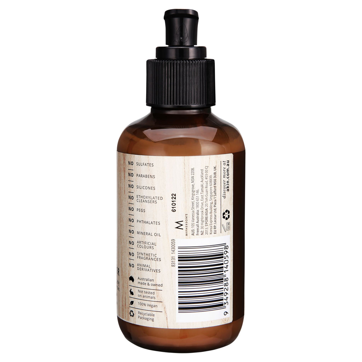 A'kin / Akin Nourishing Cream Cleanser & Toner 140ml