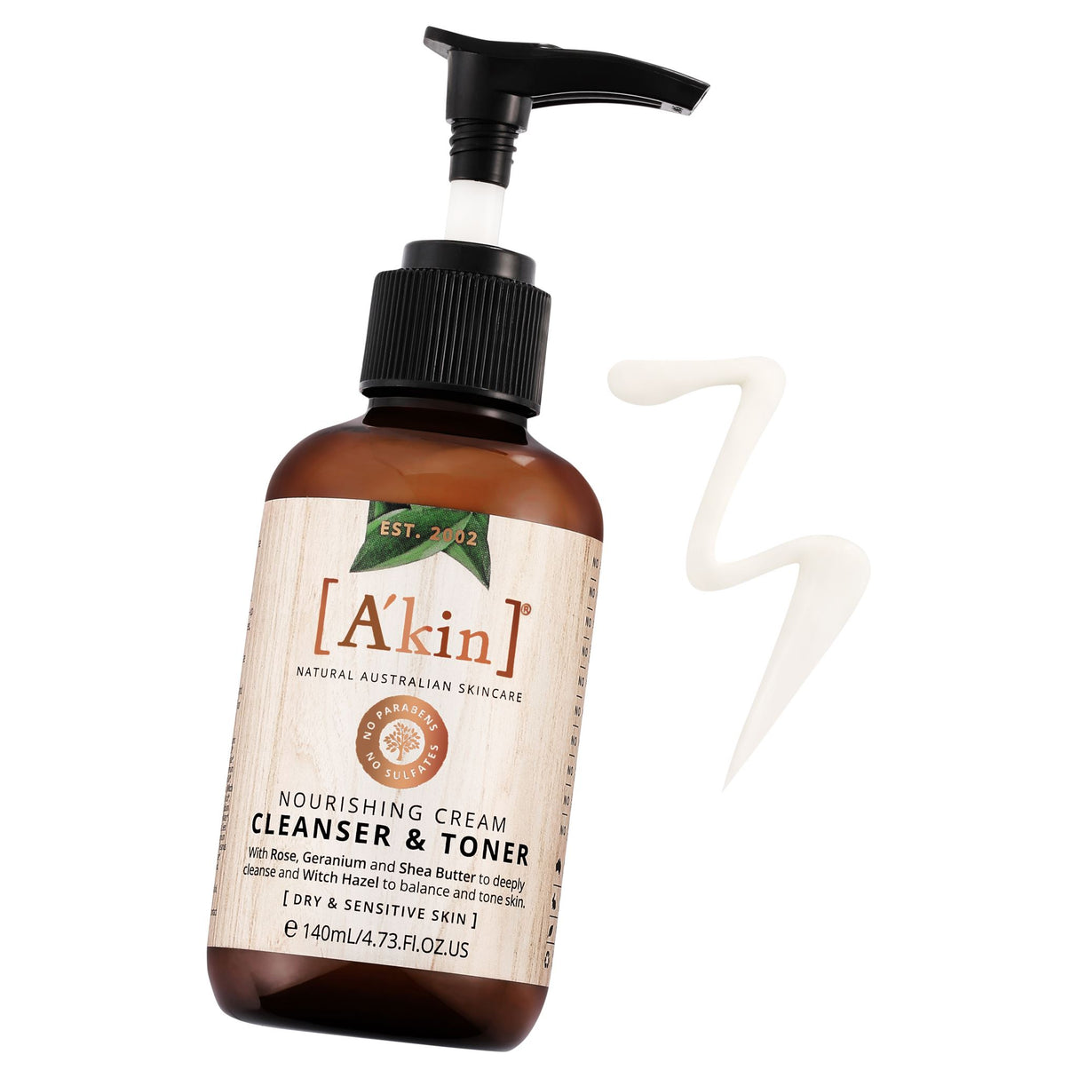 A'kin / Akin Nourishing Cream Cleanser & Toner 140ml