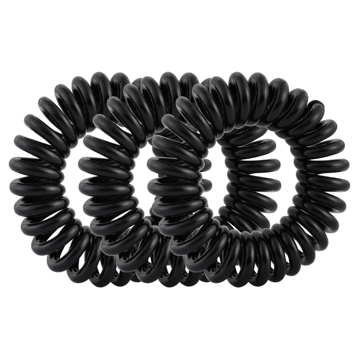 Lady Jayne Style Guards black kink-free spirals, 8-pack, designed for effortless styling without creases or damage.
