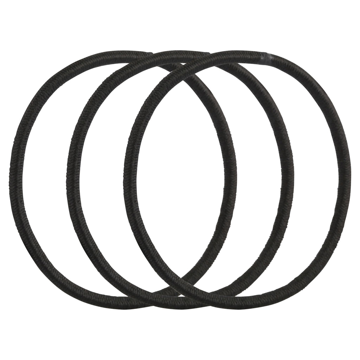 Lady Jayne Black Snagless Elastics for fine hair, 18-pack, secure hold, damage-free, perfect for stylish ponytails and updos.