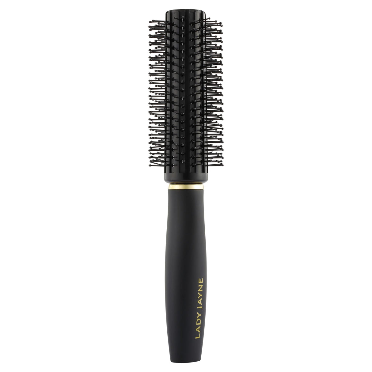 Lady Jayne Medium Radial Brush with plastic bristles for easy detangling and styling of short to medium-length hair.