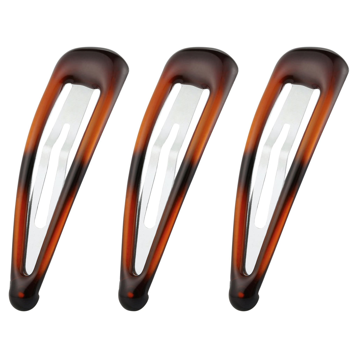 Pack of 10 Lady Jayne Shell One Touch Clips, rust-resistant metal, designed for secure hair styling and management.