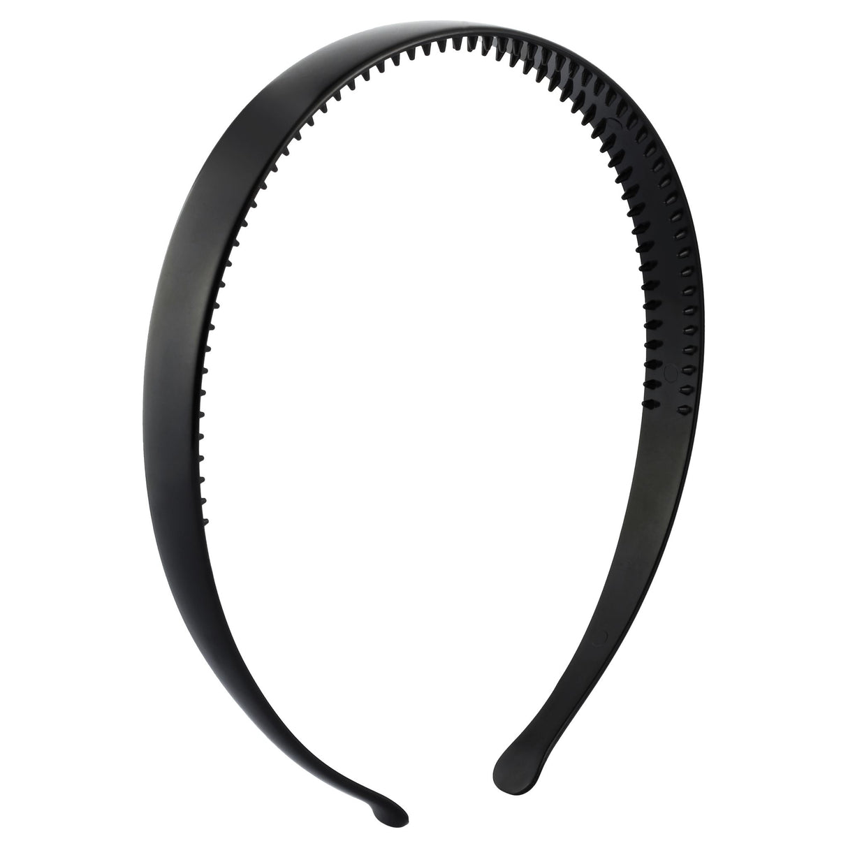 Elegant black gloss bandeau with contoured edges, perfect for layering and enhancing outfits with comfort and style.