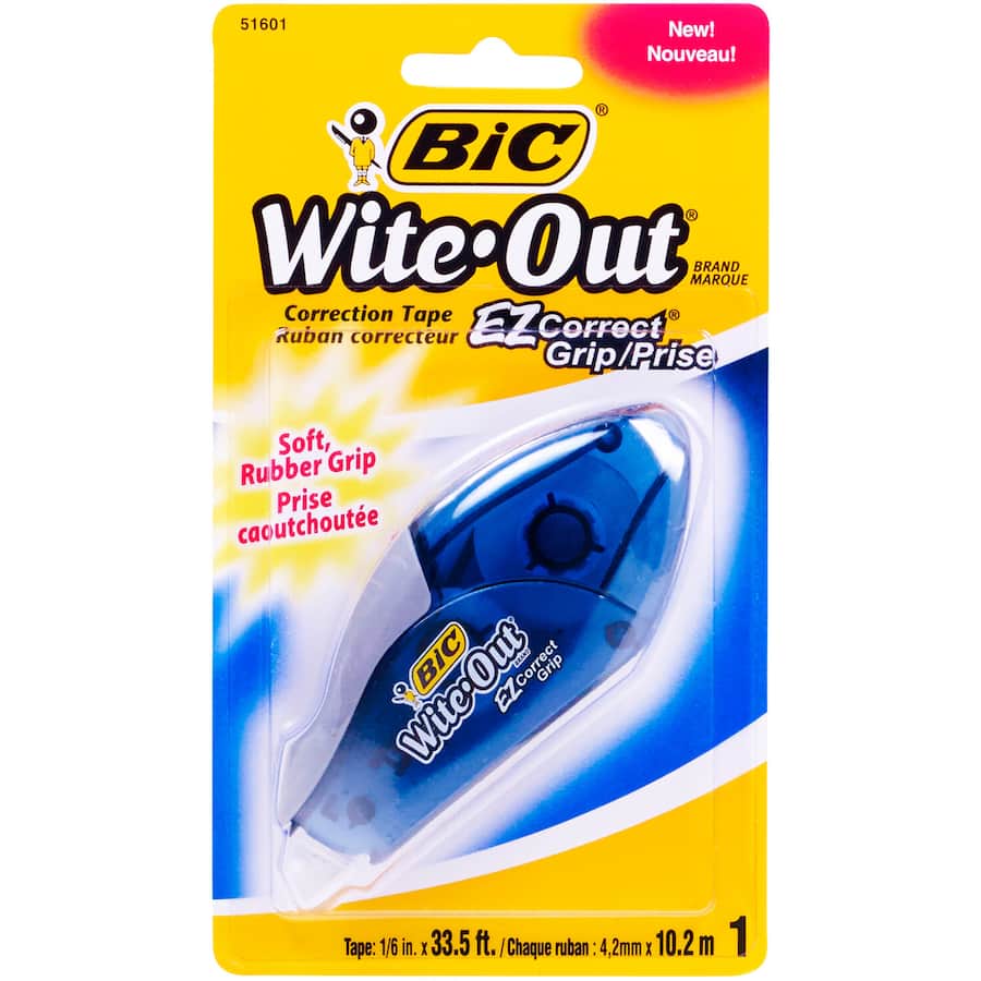 Bic Correction Tape Wite Out Ez Grip 1ea