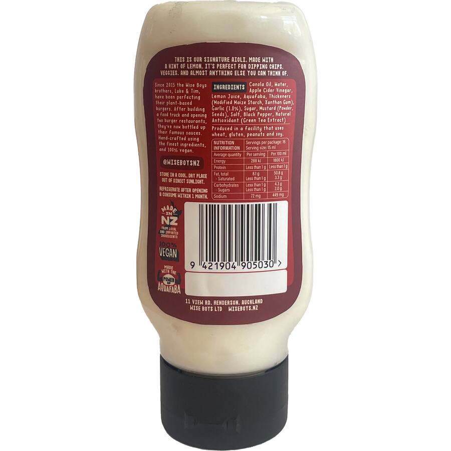 Wise Boys Aioli Squeezy 250mL