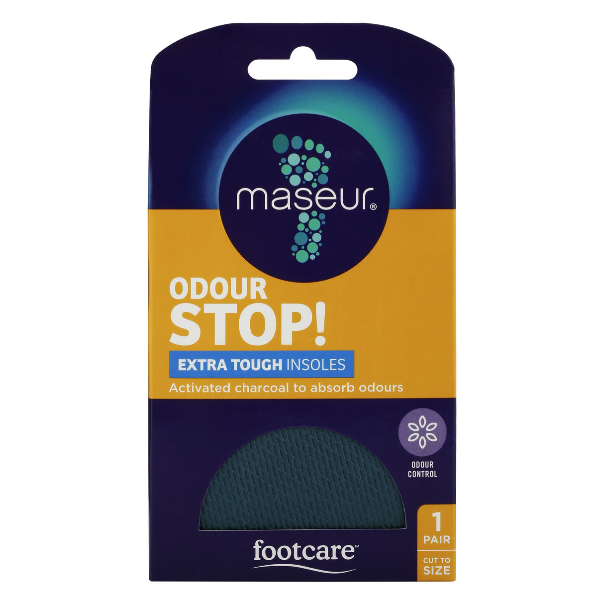 Footcare Odour Stop Extra Tough Insoles, 1 pair