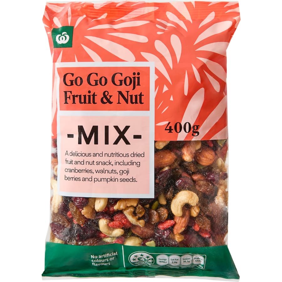 Woolworths Snack Mix Go-go Goji Fruit & Nut Mix 400g