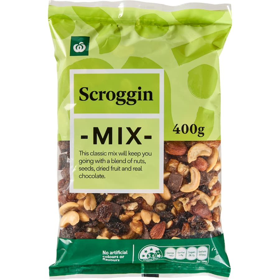 Woolworths Snack Mix Scroggin 400g