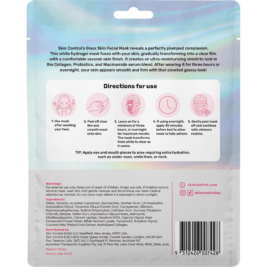 Skin Control Glass Skin Face Mask Collagen