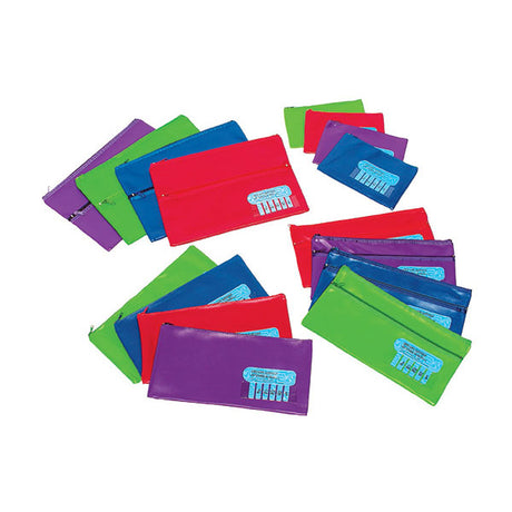 Marbig P/Case Name Large in vibrant summer colors, spacious for stationery accessories, with secure zip closure.