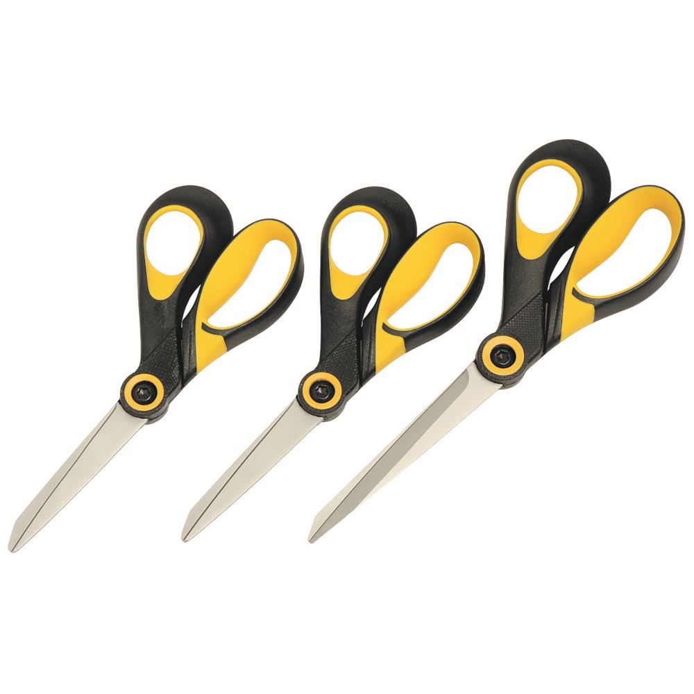 Marbig Pro Series Titanium Scissors 190mm with titanium-coated blades, ergonomic handle, and rubber grip for comfortable cutting.
