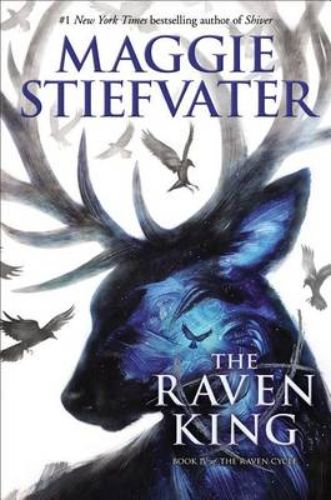 The Raven King hardback book showcasing its stunning cover and intricate illustrations, concluding the enchanting series.