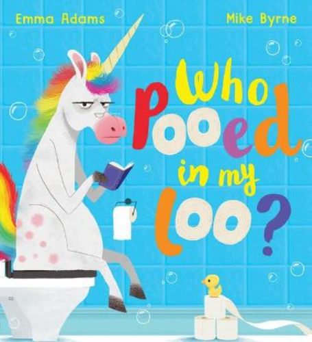 Whimsical children's book 'Who Pooed in My Loo?' featuring vibrant illustrations and a funny mystery for kids aged 3-6.