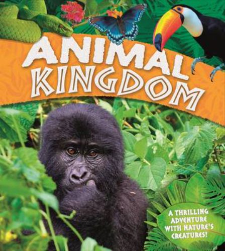 Hardback book showcasing wildlife diversity with 80 pages of visuals and facts about Earth's animal habitats.