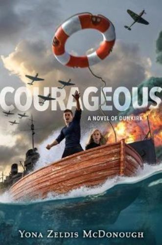 Hardback book 'Courageous' depicting Aiden and Sally's WWII adventure to rescue stranded troops in the English Channel.