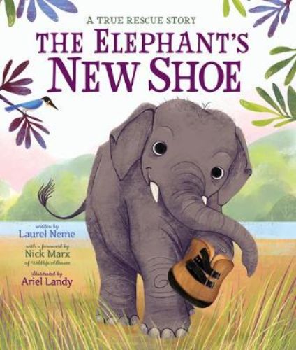 Illustrated book cover featuring Chhouk, the orphaned elephant, symbolizing resilience and hope in animal rescue.