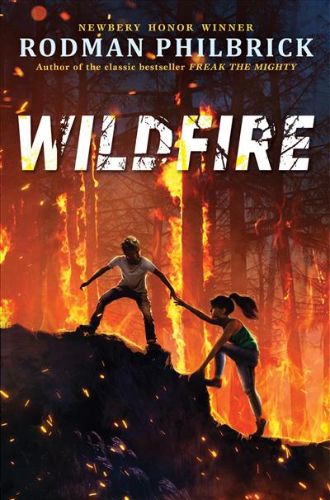 Sam and Delphy navigating a raging wildfire, showcasing resilience and friendship amid chaos.