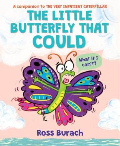 Charming hardback children's book about a determined butterfly's journey with whimsical illustrations and a heartwarming message.