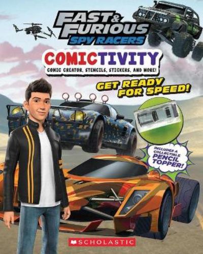 Interactive hardback book featuring Fast and Furious Spy Racers with adventures, stickers, and creative activities.