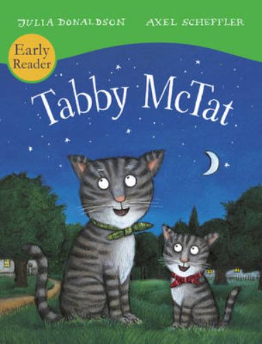 Cover of 'Tabby McTat', a children’s picture book about a singing cat and her adventures with Fred the busker.