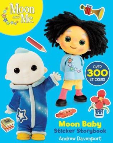 Delightful Moon Baby Sticker Storybook with 24 pages of enchanting illustrations and over 80 interactive stickers for kids.