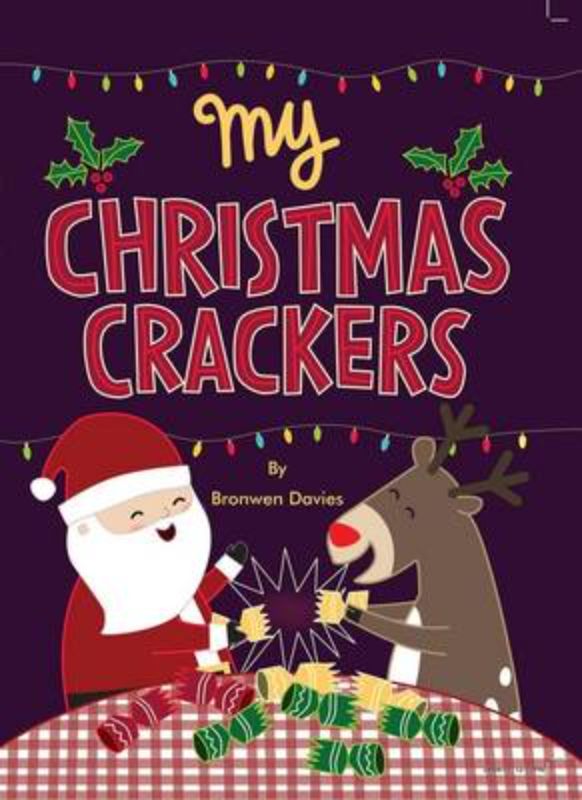 A colorful hardback book featuring festive Christmas jokes, ideal for kids aged 3 and up, filled with delightful illustrations.