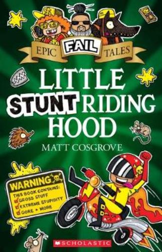 Fun and action-packed retelling of Little Red Riding Hood with stunts, humor, and a quirky werewolf encounter.
