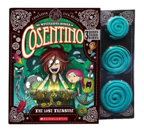 Adventure novel featuring Cosentino the illusionist escaping from a glass ball, with illustrations and magic tricks included.