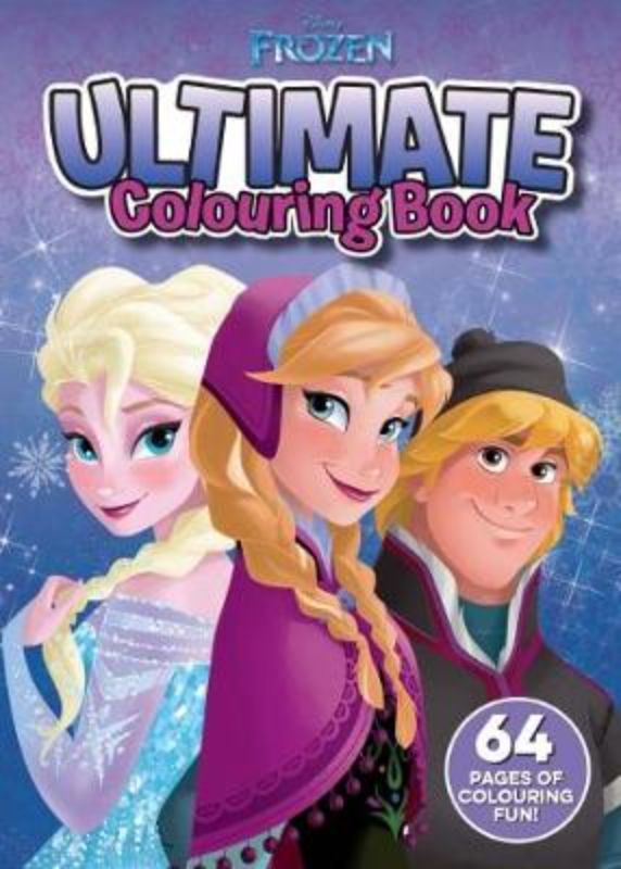 Disney's Frozen Ultimate Colouring Book features 64 pages of characters like Anna, Elsa, Olaf, ideal for creative fun and relaxation.