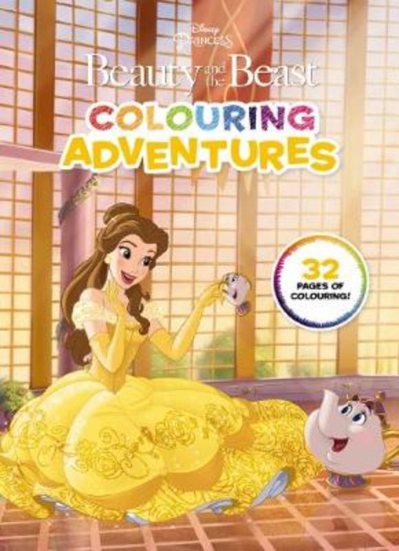 Colouring book featuring Disney's Beauty and the Beast characters for creative fun and artistic expression.