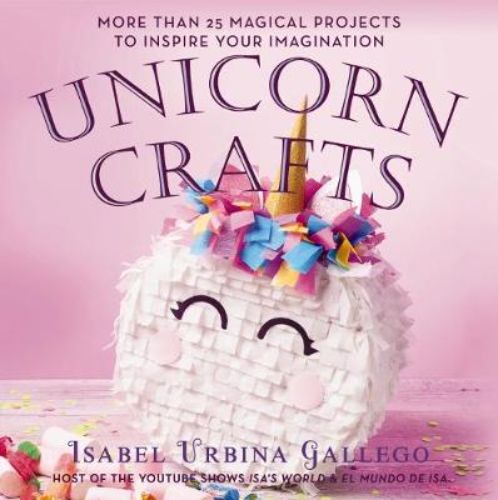 Colorful unicorn craft book with 160 pages of fun projects, perfect for unicorn enthusiasts and creative minds.