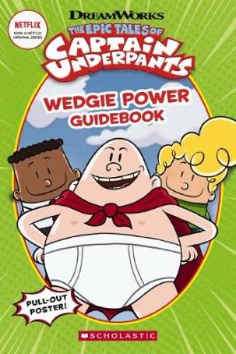 Guidebook cover featuring Captain Underpants and two boys, perfect for inspiring creativity and adventure in kids.