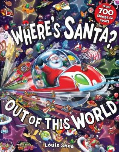Santa and his robot reindeer, Robodolph, journey through whimsical planets to save Christmas in this enchanting children's book.
