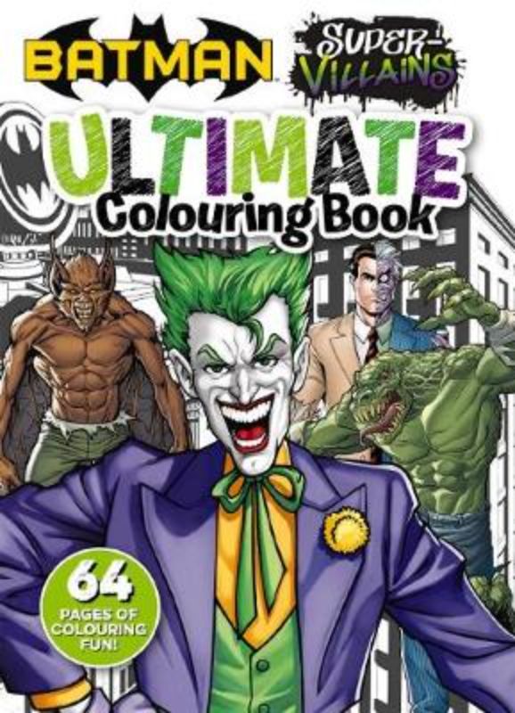 Colorful pages featuring Batman's iconic villains like The Joker and The Riddler in a fun, engaging activity book.