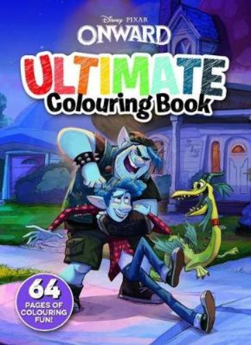 Vibrant Onward Ultimate Colouring Book featuring Ian and Barley's magical quest, perfect for creative fun and self-expression.