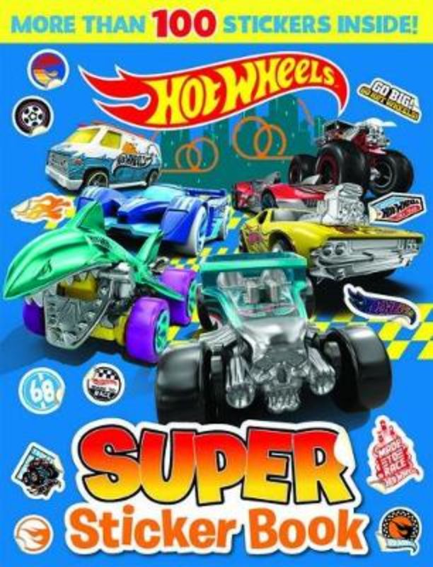 Hot Wheels Super Sticker Book by Mattel features 16 colorful pages for creative activities and fun racing action.