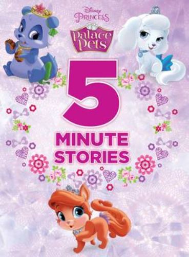 Colorful hardcover children's book featuring Disney's Palace Pets for quick, magical bedtime stories.