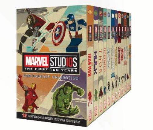 Marvel Studios Anniversary Collection paperback featuring 12 thrilling junior novels from the first ten years of MCU films.