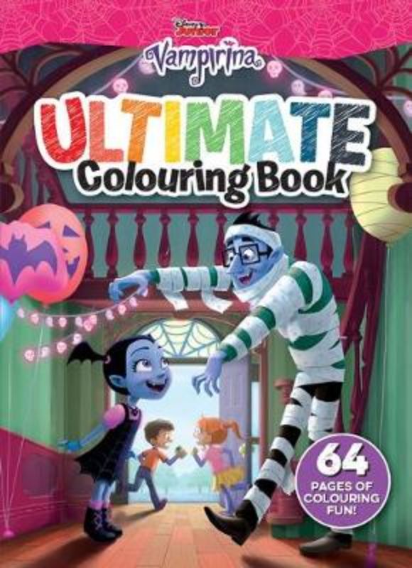 Vampirina Ultimate Colouring Book with 64 pages of fun illustrations, ideal for creative kids aged 3 and up.