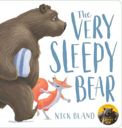 A charming board book featuring a sleepy bear and a crafty fox in a winter wonderland adventure.