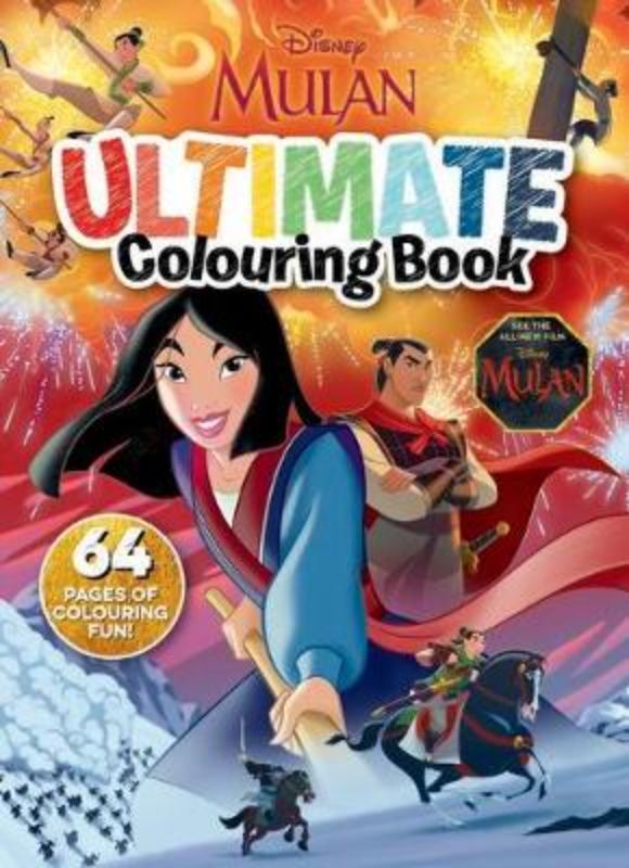 Mulan: Ultimate Colouring Book with 64 beautifully illustrated pages for creative fun and mindfulness for all ages.