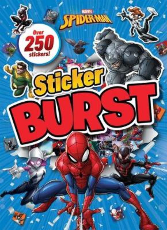 Activity book featuring Spider-Man with 250+ stickers and 40+ activities for creative play and learning.