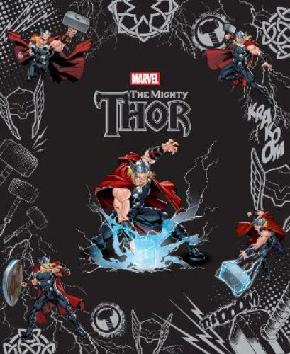 Hardcover edition of Thor's adventures, featuring epic battles and vibrant illustrations for young Marvel fans.
