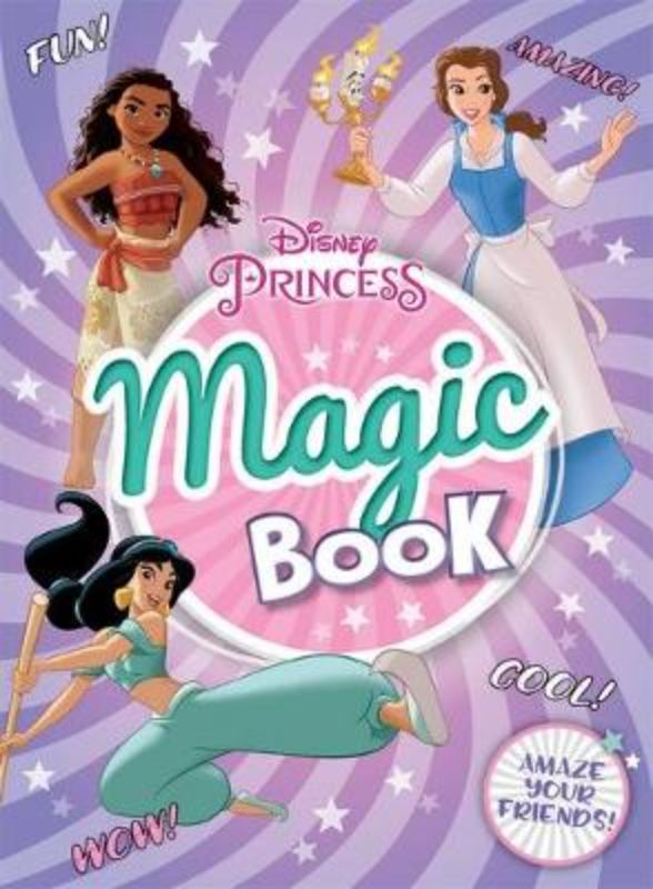 Interactive Disney Princess: Magic Book with 44 pages that transforms blank pages into vibrant character scenes.