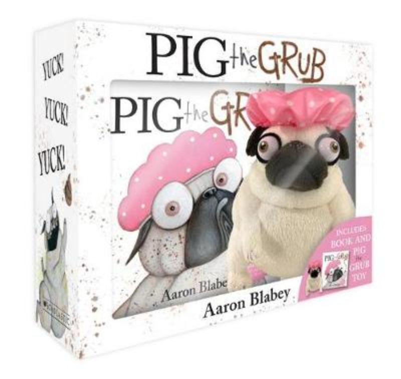 Pig the Grub Mini Boxed Set with a cuddly plush toy, perfect for storytime adventures about friendship and hygiene.