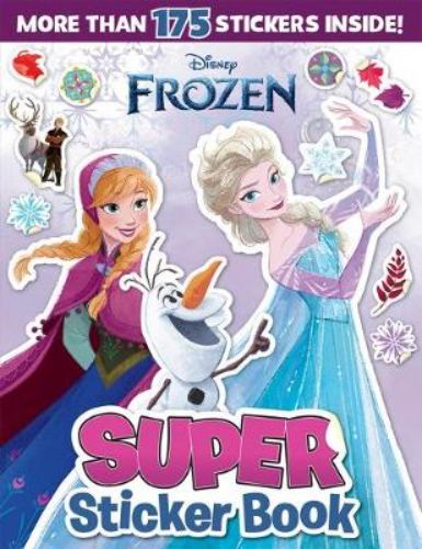 Colorful Frozen sticker book featuring over 100 stickers and activities with beloved characters from Frozen and Frozen 2.