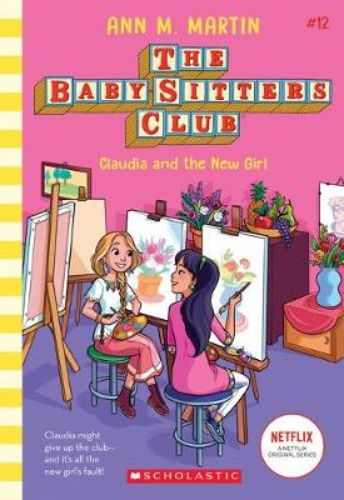 Cover of The Baby-Sitters Club #12, featuring Claudia and her new artistic friend Ashley, embodying themes of friendship and choices.
