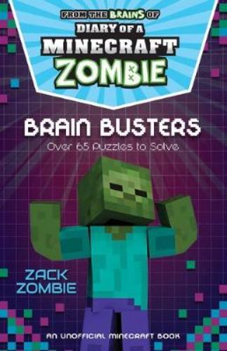 Engaging puzzle book 'Zack Zombie's Mindbenders' with 65+ brain-challenging puzzles for all ages.
