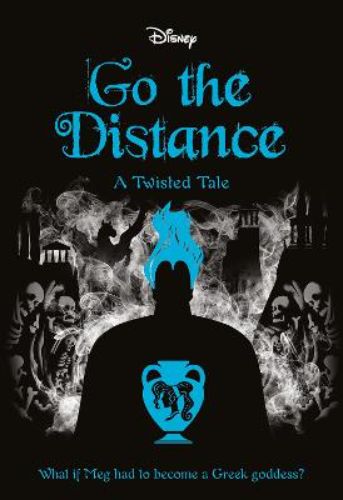Paperback book 'Go the Distance' reimagines Megara's quest to rescue her ex's wife and earn godhood in a thrilling adventure.